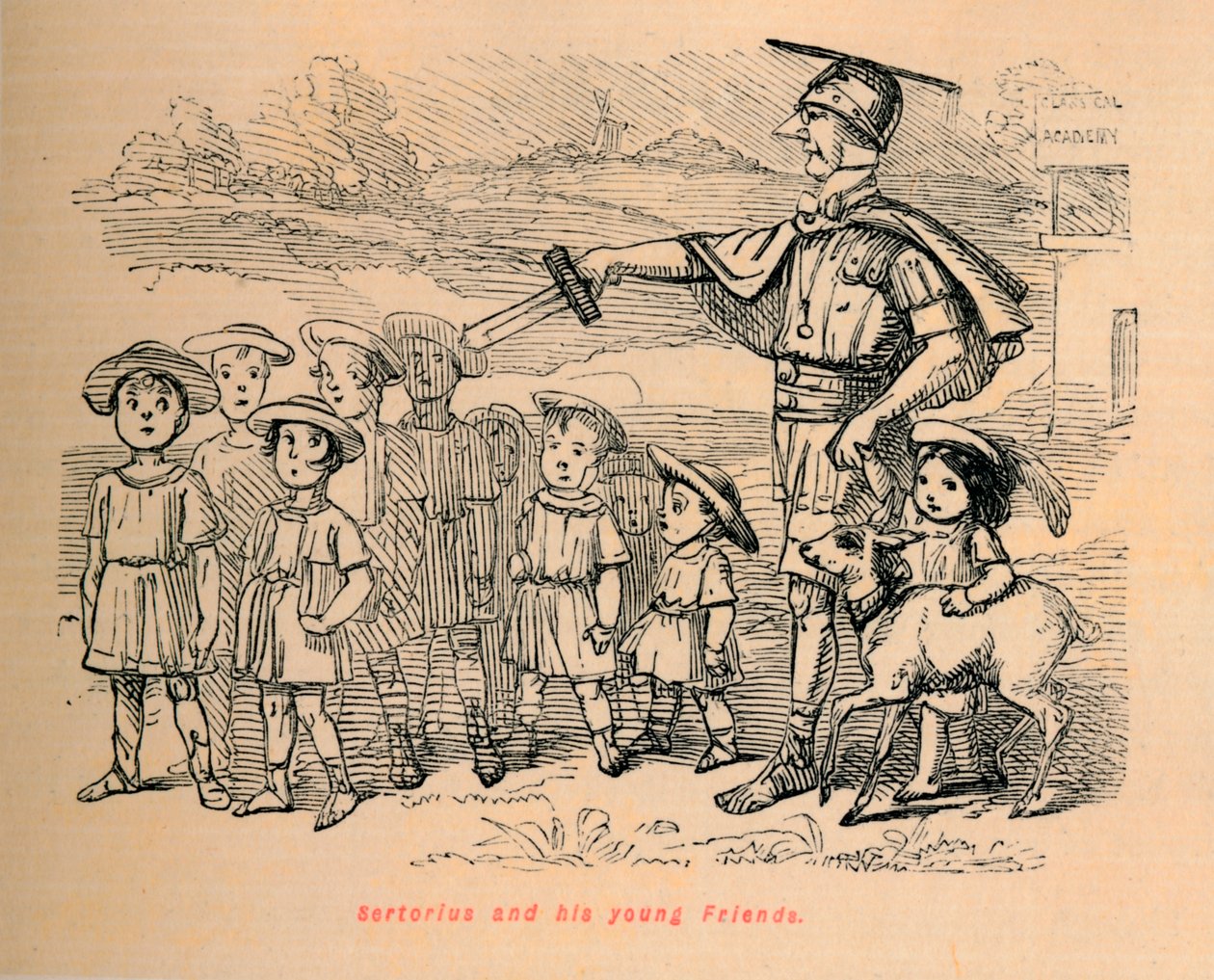 Sertorio e i suoi giovani amici, 1852 da John Leech