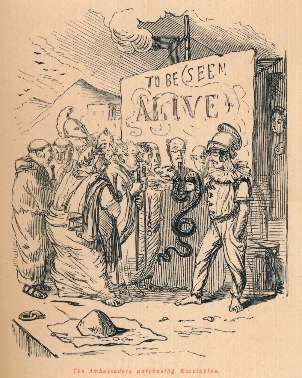Gli ambasciatori acquistano Esculapio, 1852 | John Leech
