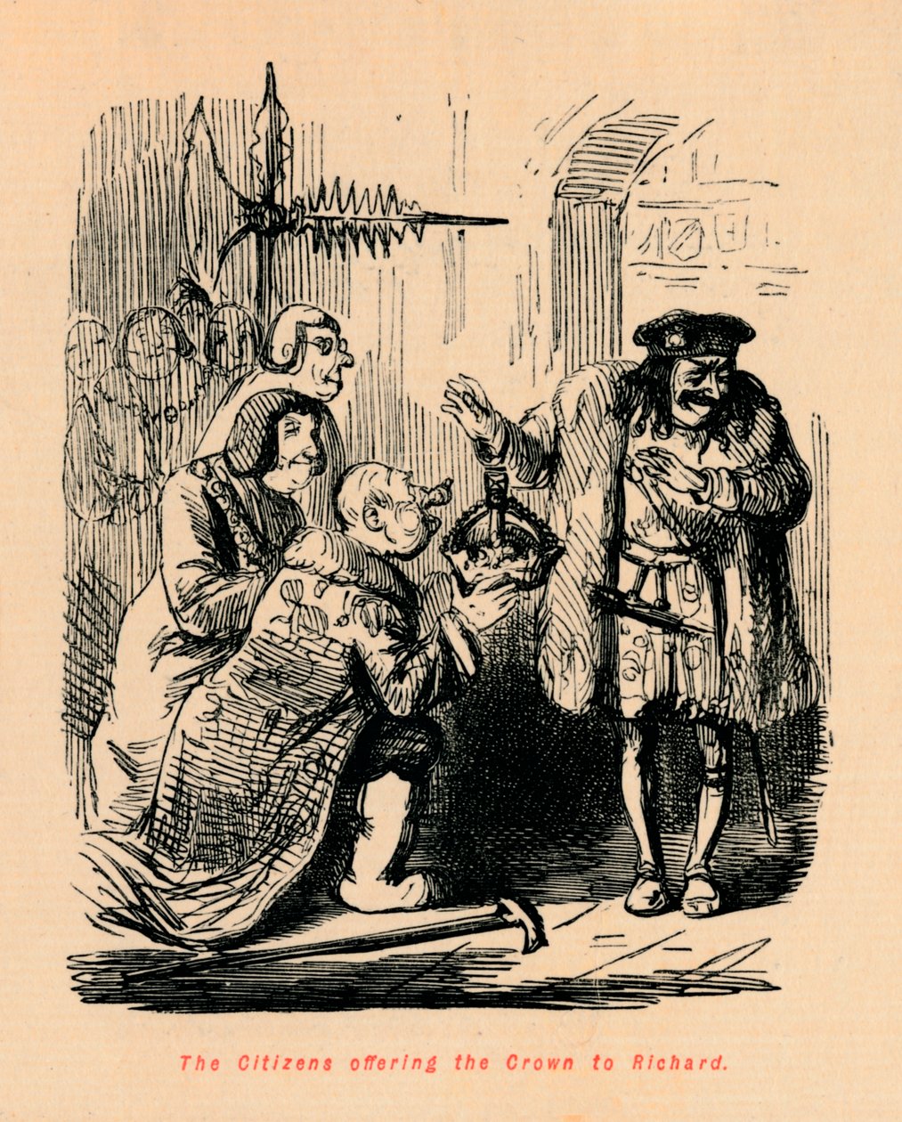 I Cittadini che offrono la Corona a Riccardo da John Leech