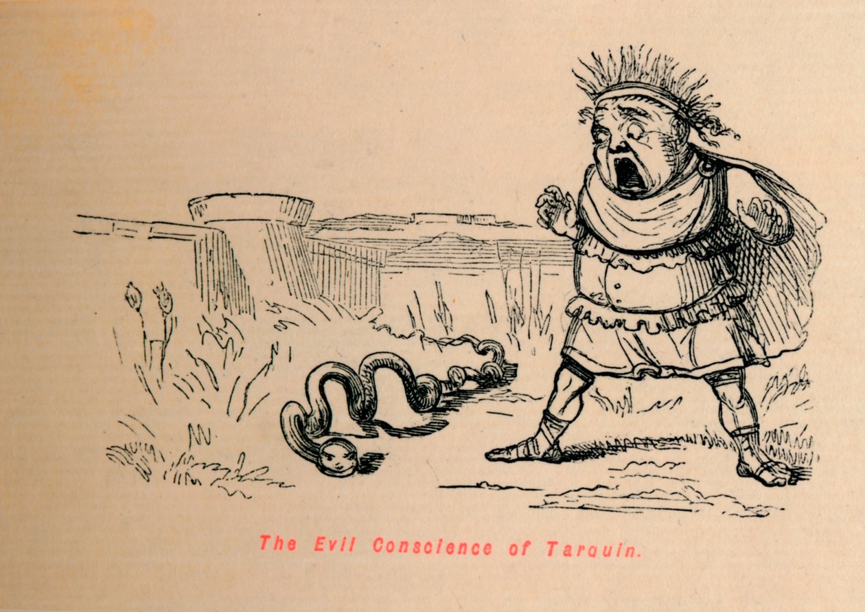 La cattiva coscienza di Tarquinio da John Leech