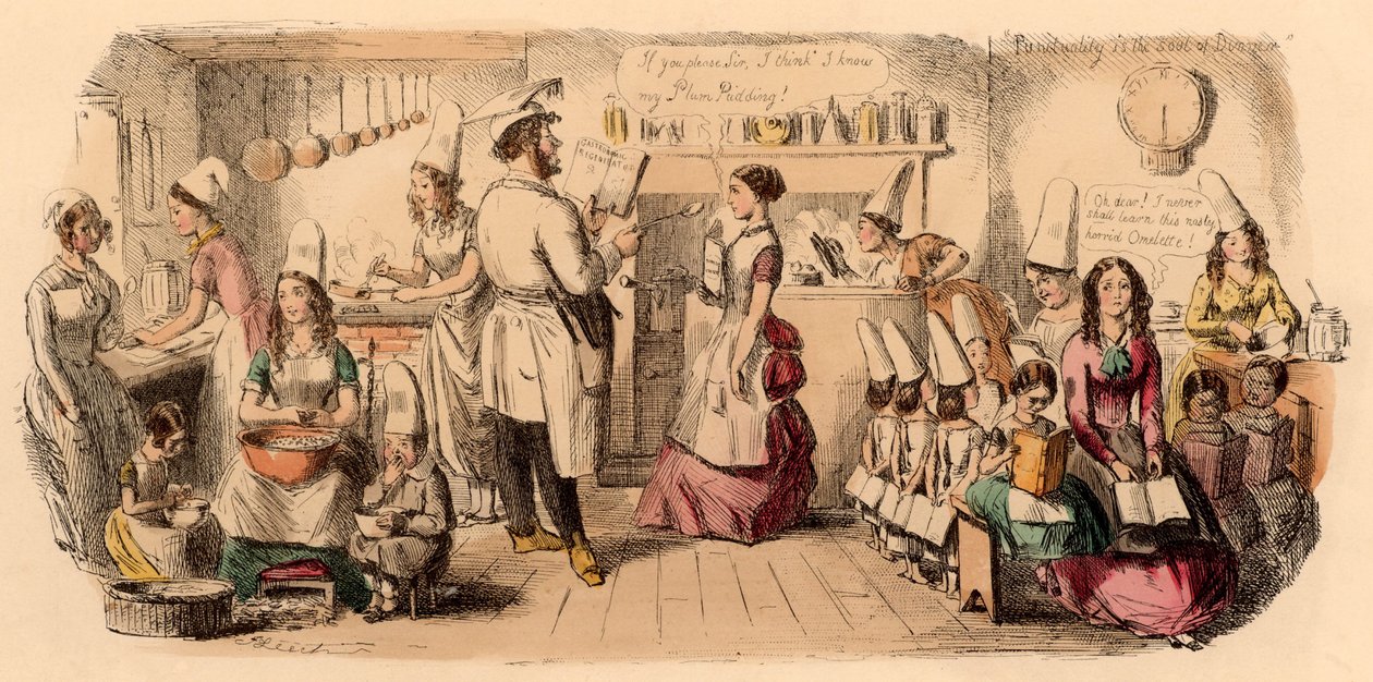 La Scuola Preparatoria per Giovani Signore da John Leech