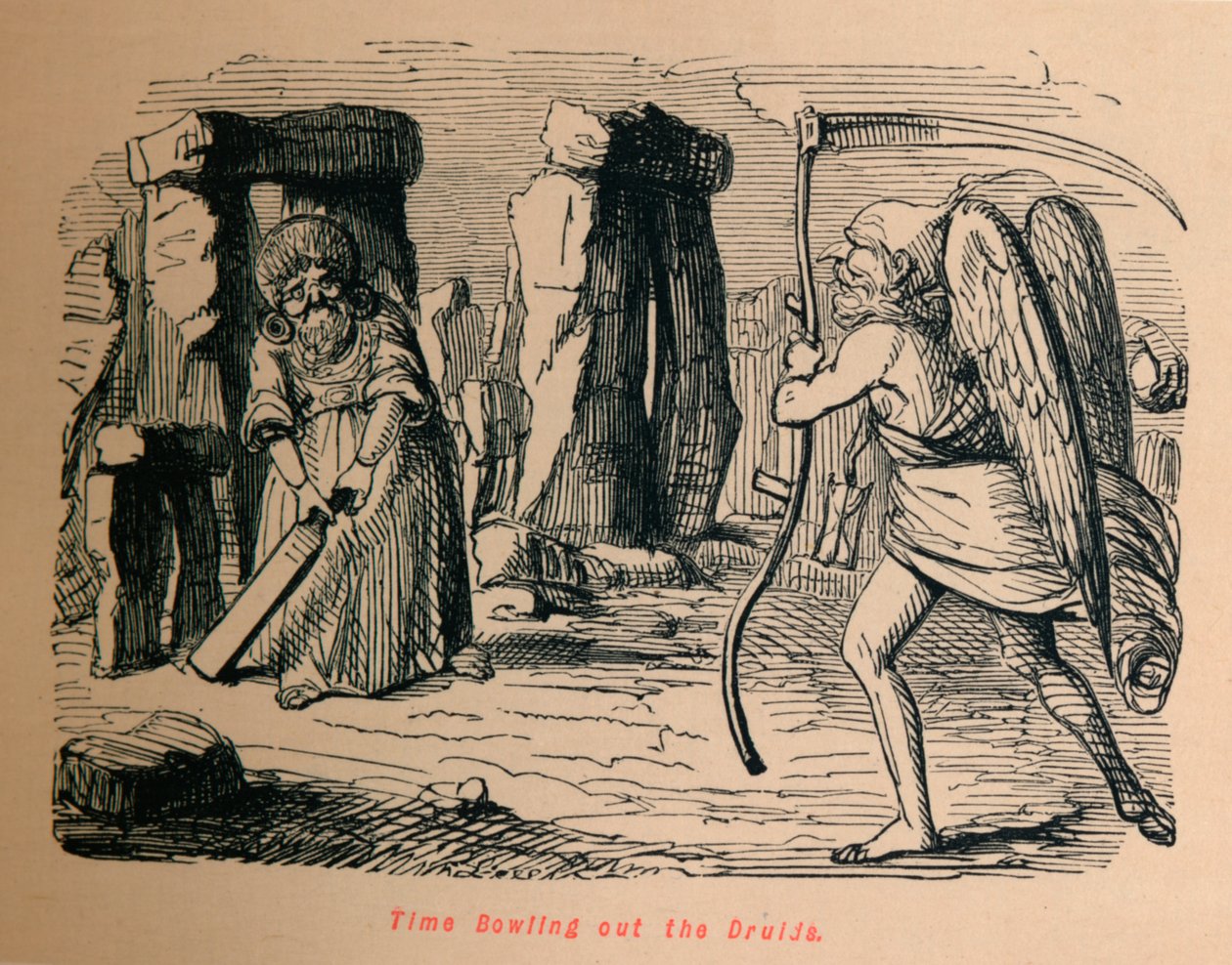 Il tempo che elimina i druidi, c1860 da John Leech