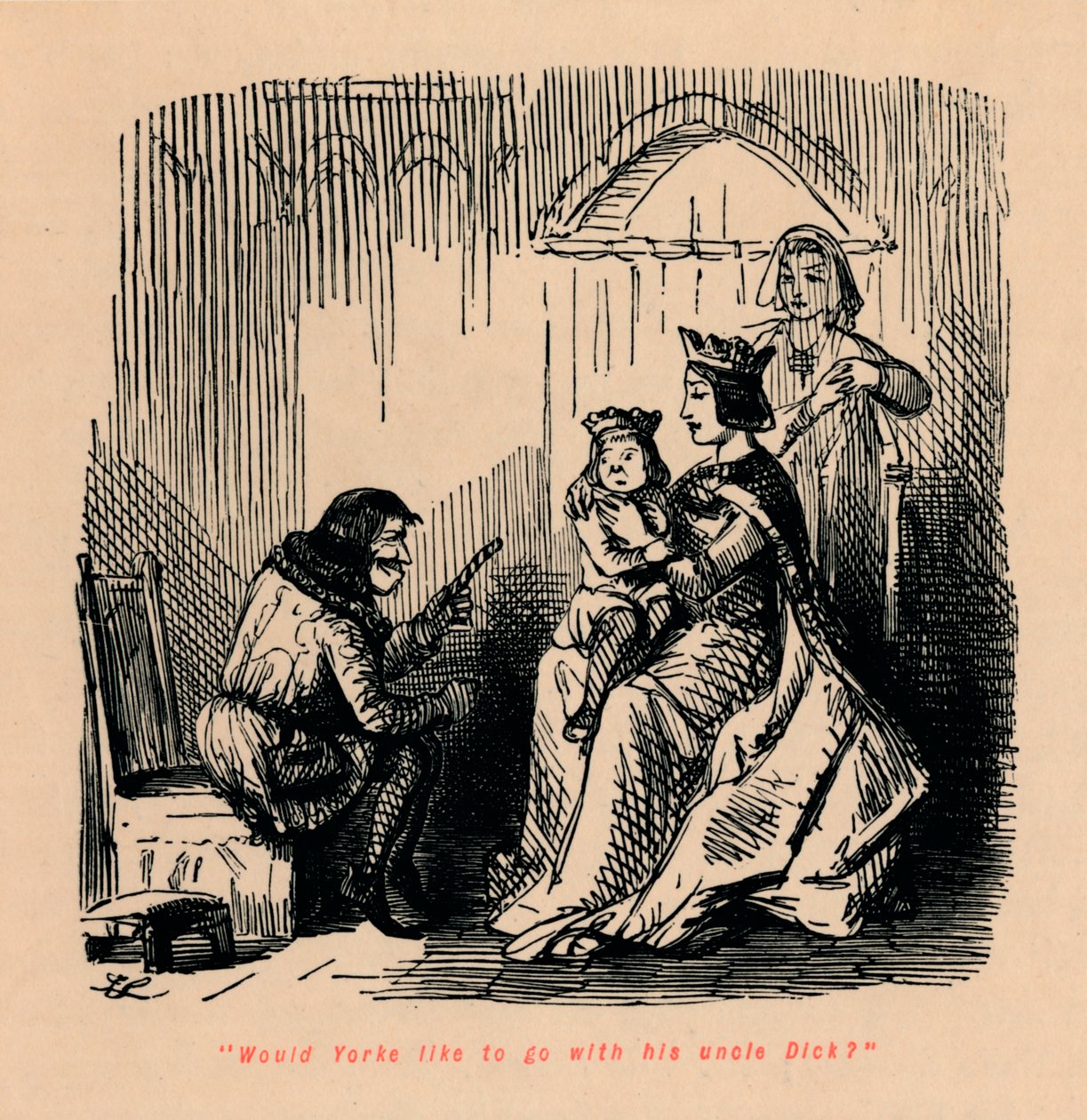 Yorke vorrebbe andare con suo zio Dick da John Leech