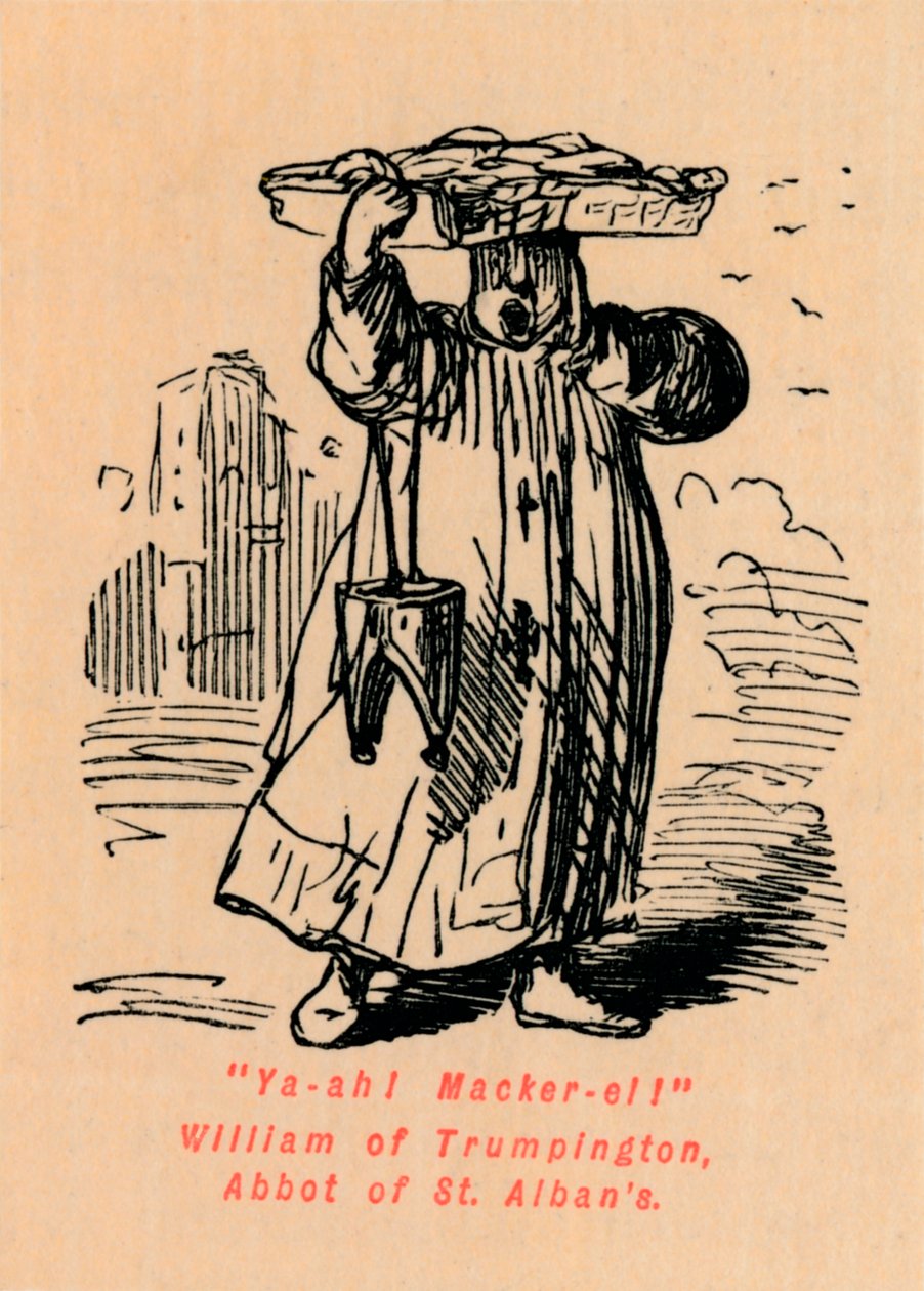 Ya-ah! Macker-el! William di Trumpington, Abate di St. Albans da John Leech