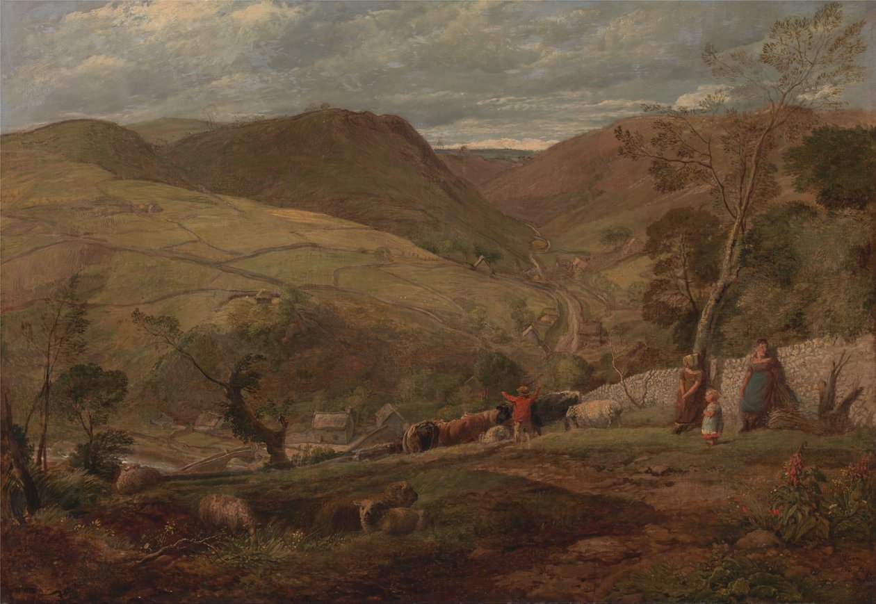 Hanson Toot, vista su Dovedale da John Linnell