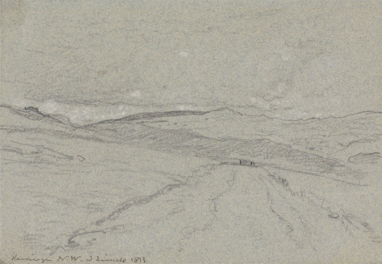 Vista Montuosa nel Galles del Nord da John Linnell
