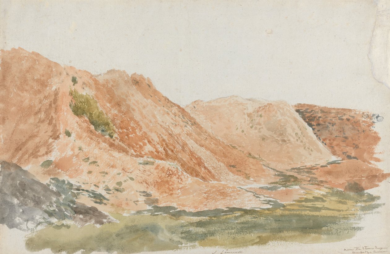 Cave vicino a Ironbridge (Earthworks, Cambridge Terrace) da John Linnell