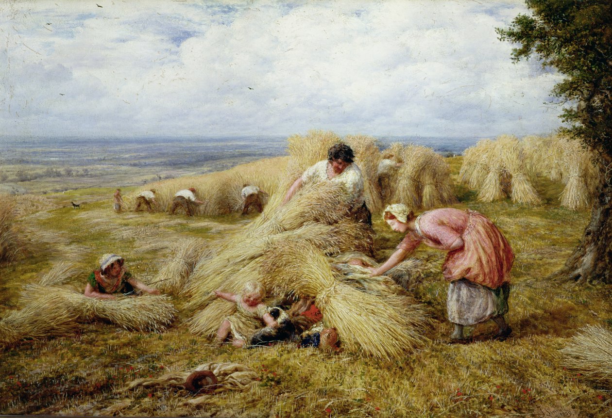 La culla del raccolto: il meriggio da John Linnell
