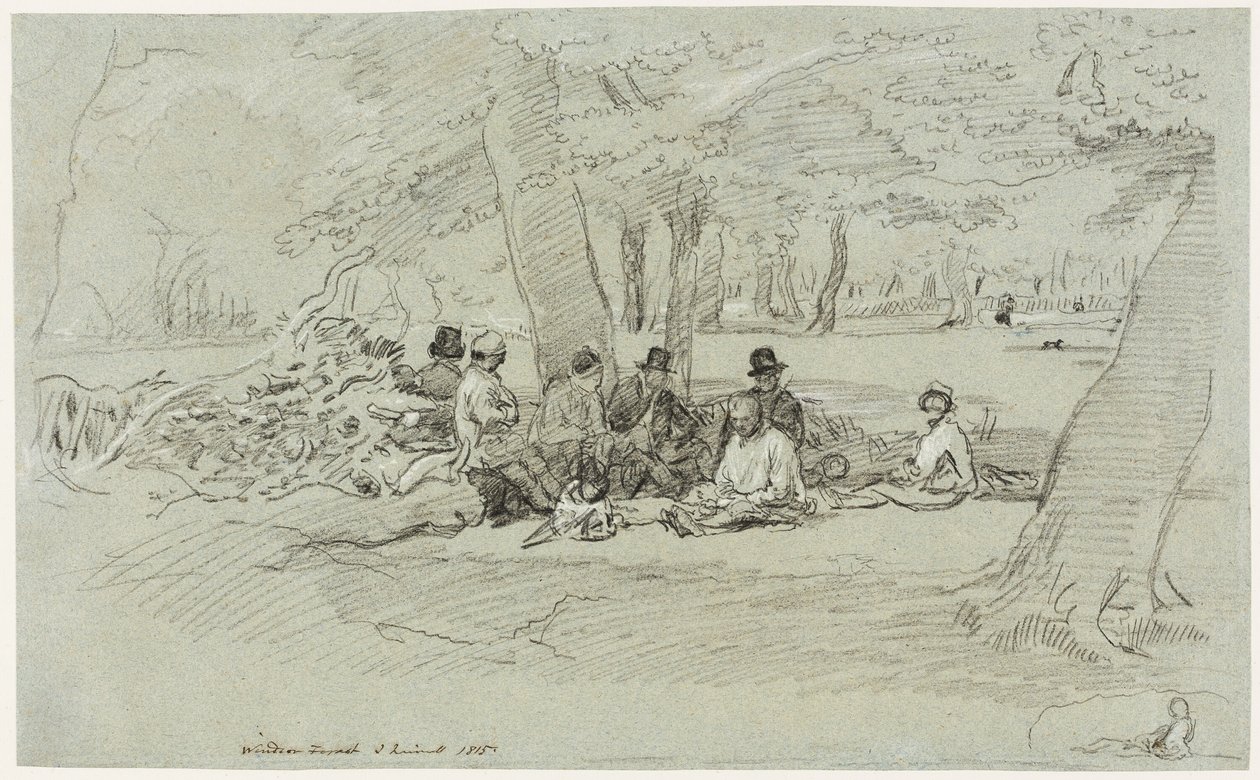 La cena dei boscaioli da John Linnell
