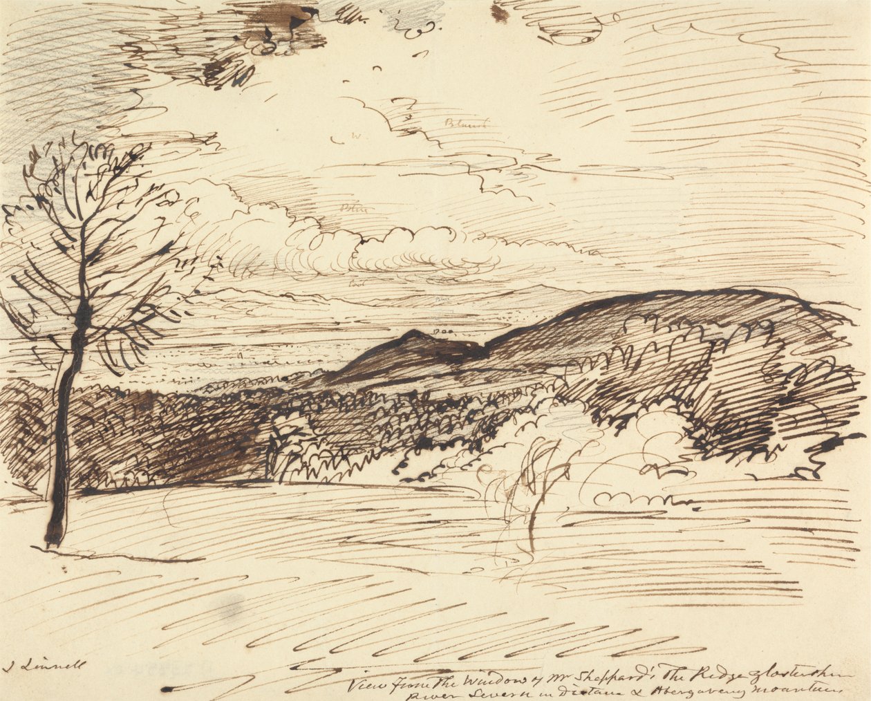 Vista dalla Finestra del Sig. Sheppard, The Ridge, Gloucestershire da John Linnell