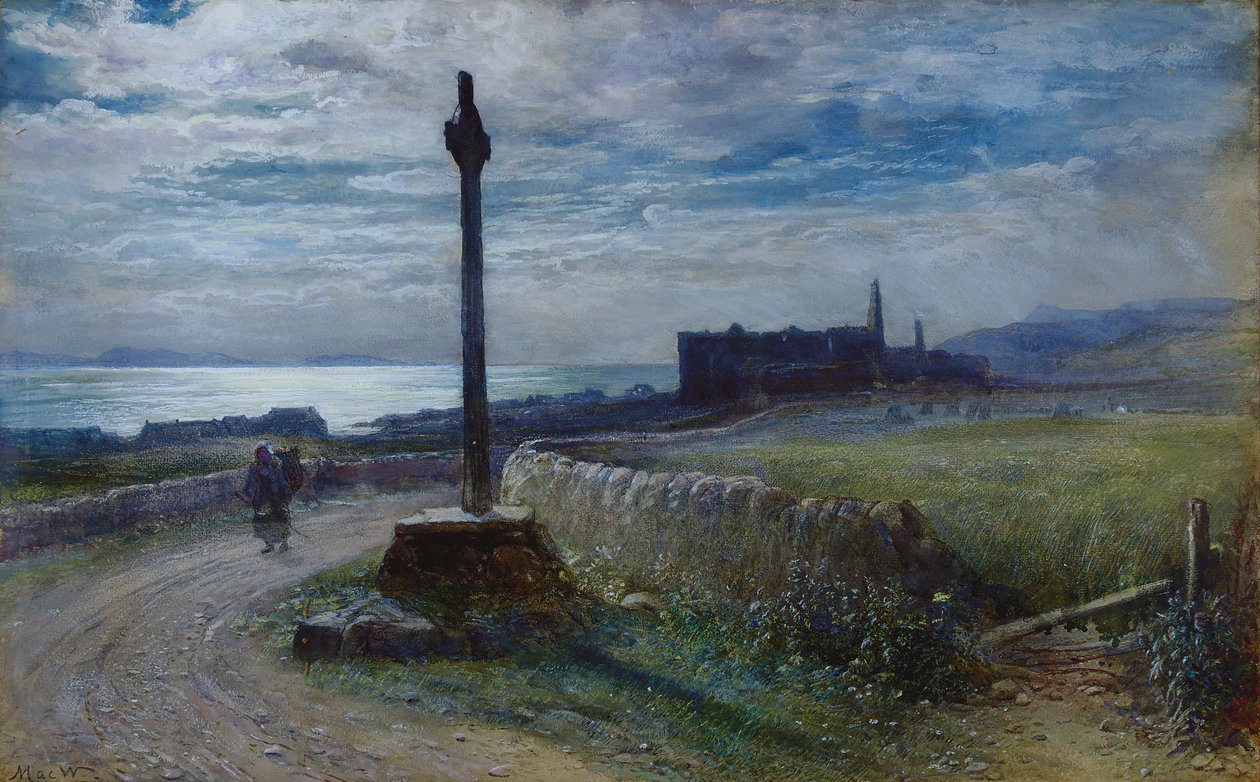 Viaggiatore su un sentiero costiero da John MacWhirter