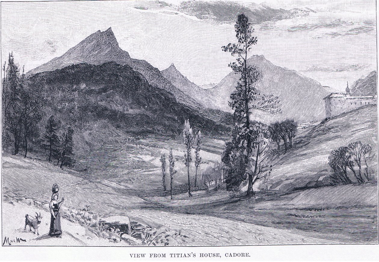 Vista dalla casa di Tiziano, da The Magazine of Art 1893, Cassell and Company da John MacWhirter