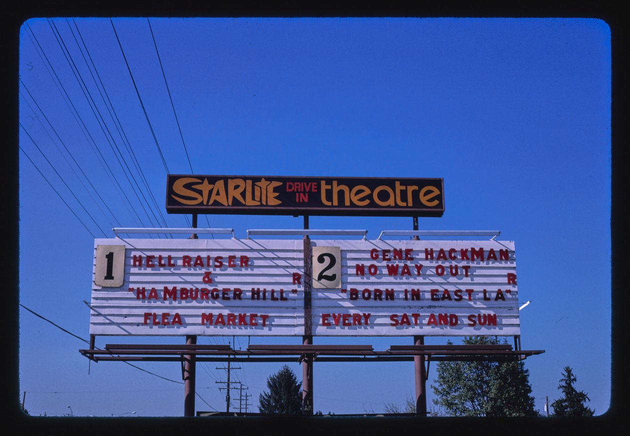 Starlite Drive-In, Medford, Oregon, USA da John Margolies