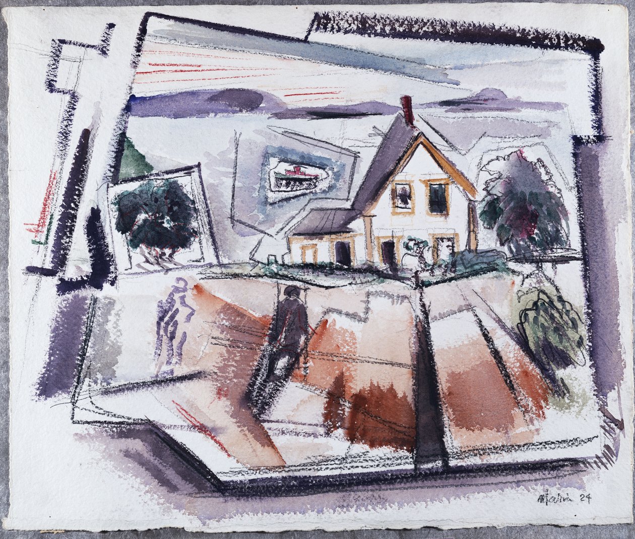 Deer Isle, Stonington, n. 10, Maine (acquerello e matita su carta) da John Marin