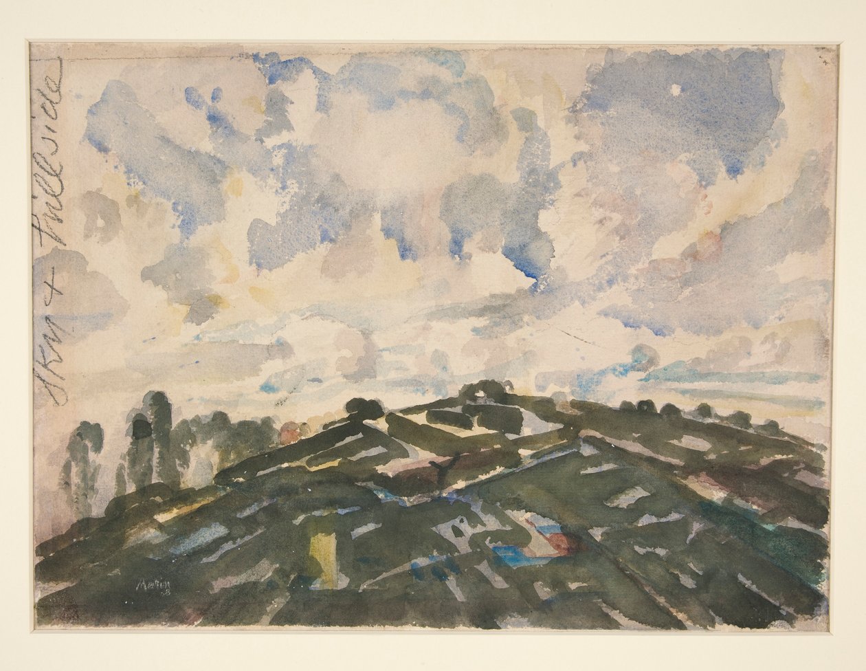 Terra e cielo, Francia, 1908; o La collina da John Marin