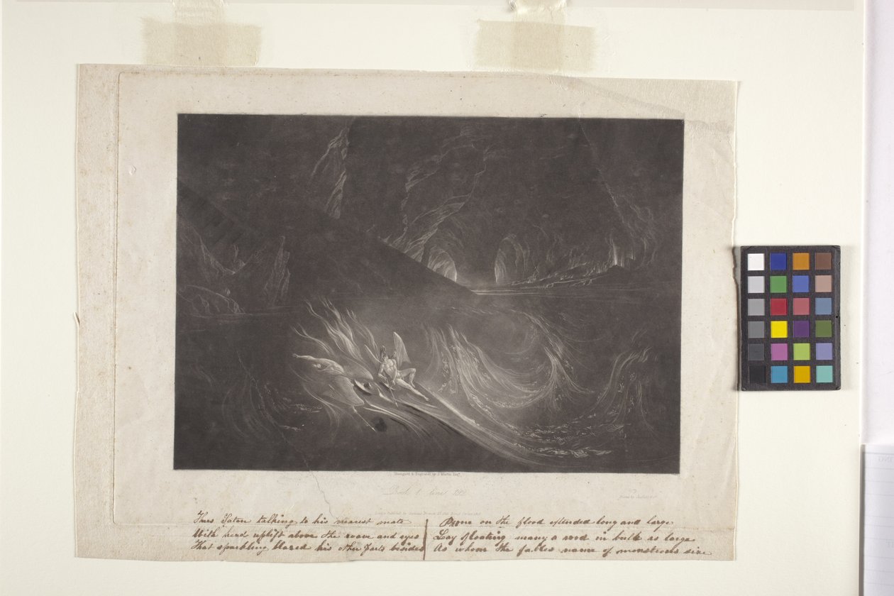 Satana sul lago ardente (mezzatinta) da John Marin