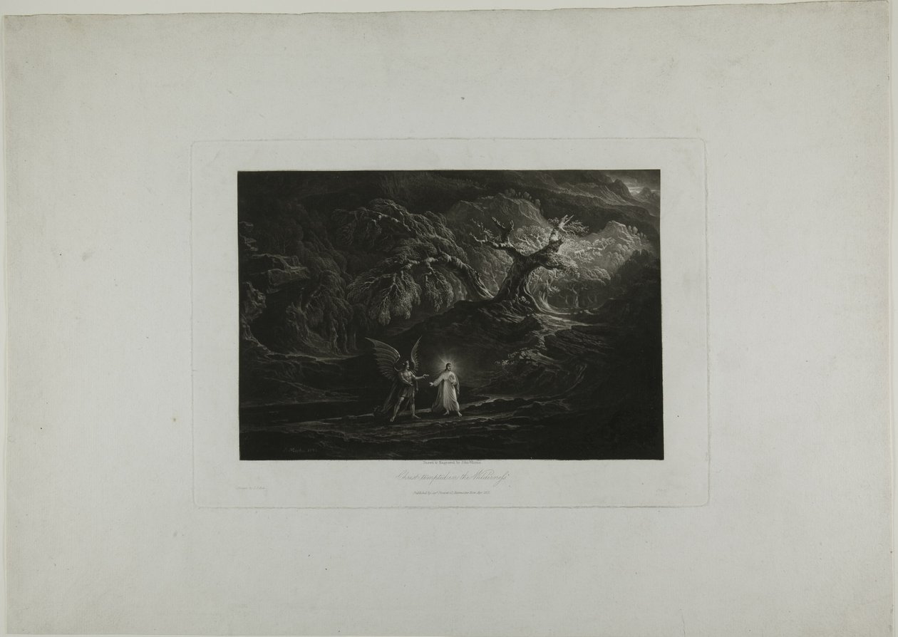 Cristo Tentato nel Deserto da John Martin
