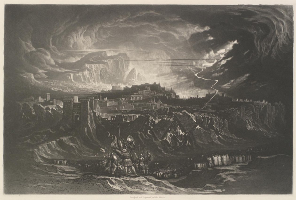 Caduta delle mura di Gerico da John Martin