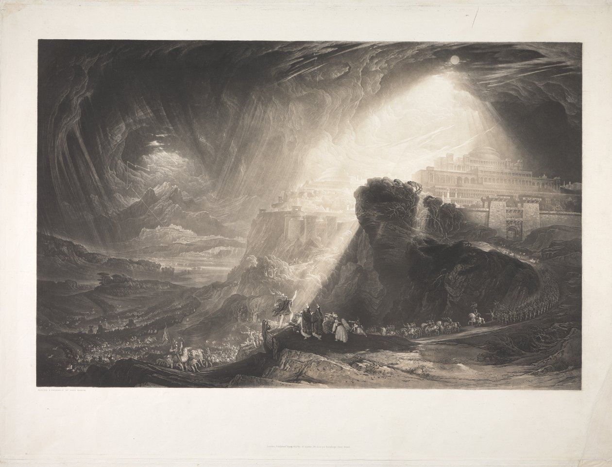 Giosuè ordina al sole di fermarsi da John Martin