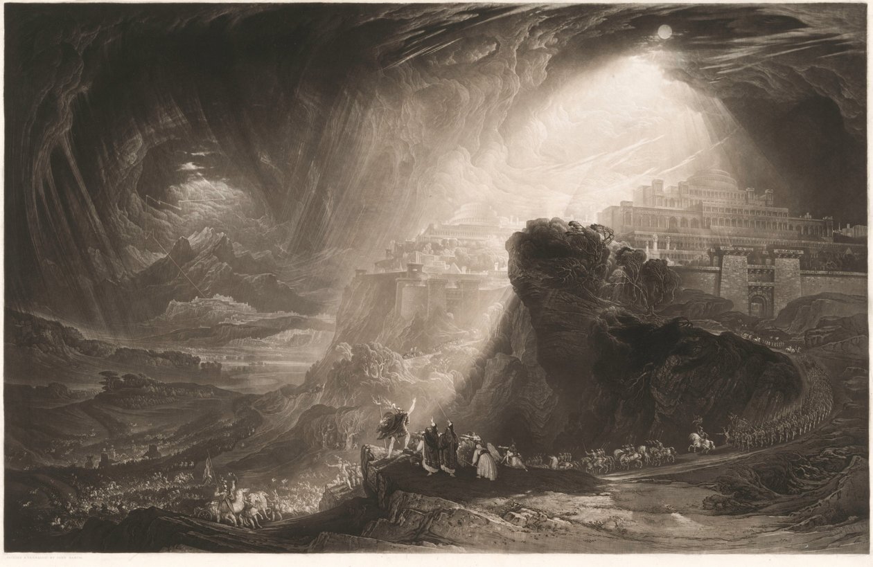 Giosuè ordina al sole di fermarsi da John Martin