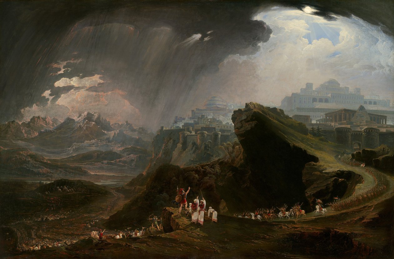Giosuè che Comanda al Sole di Fermarsi su Gabaon da John Martin