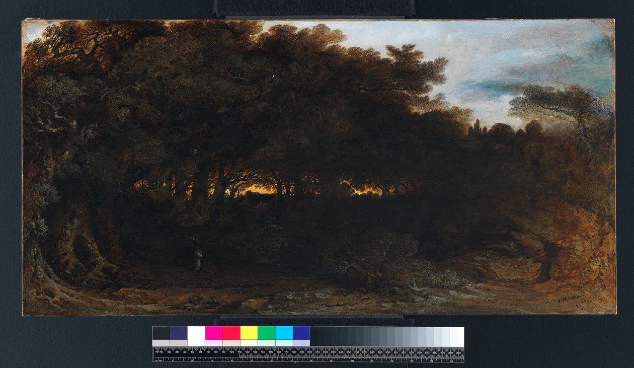 Crepuscolo nei boschi, 1850 da John Martin