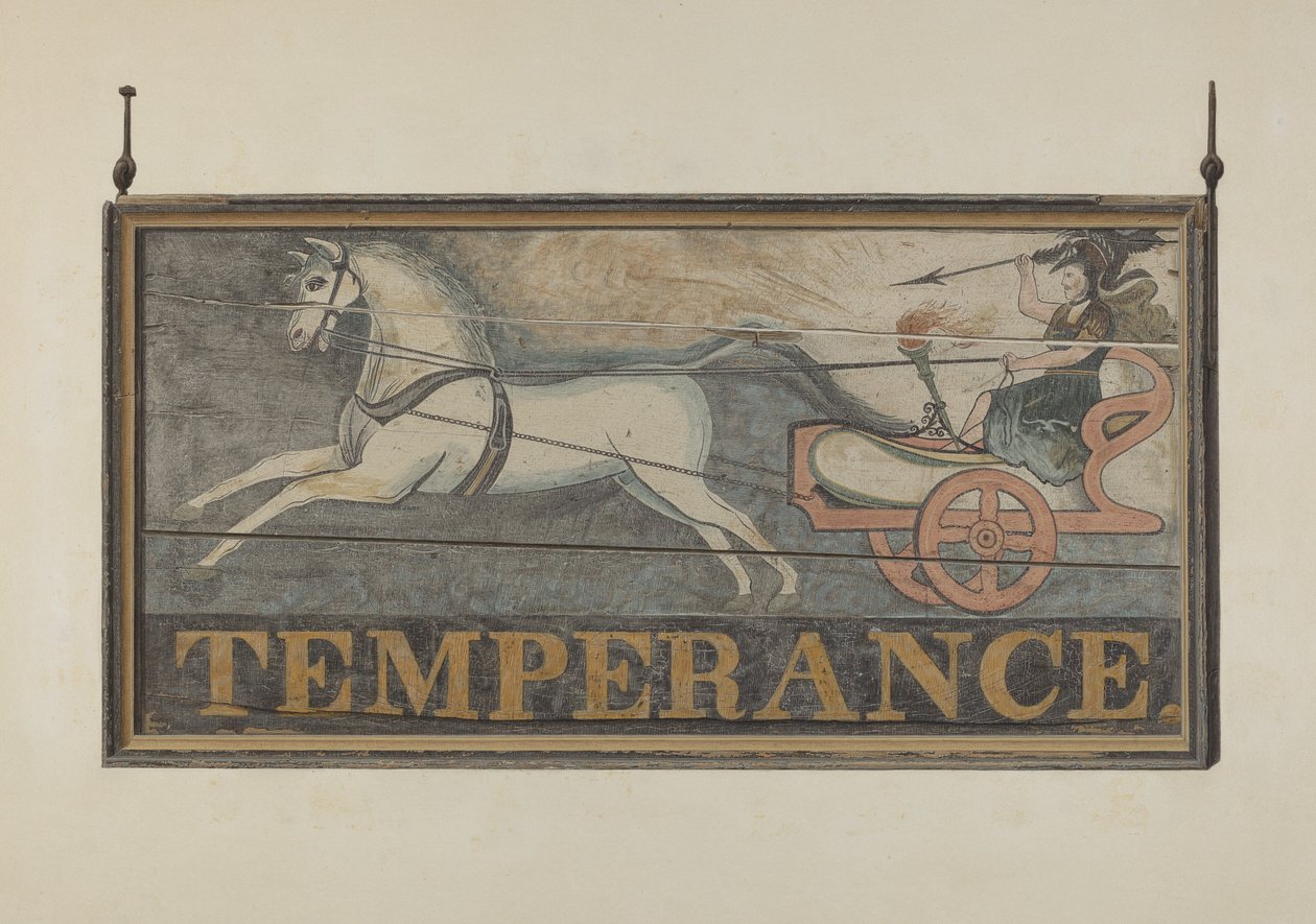 Insegna della taverna: Temperanza, c. 1940 da John Matulis