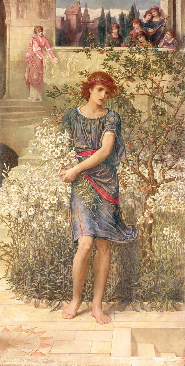 Il mio amato è sceso nel suo giardino, dal Cantico dei Cantici da John Melhuish Strudwick