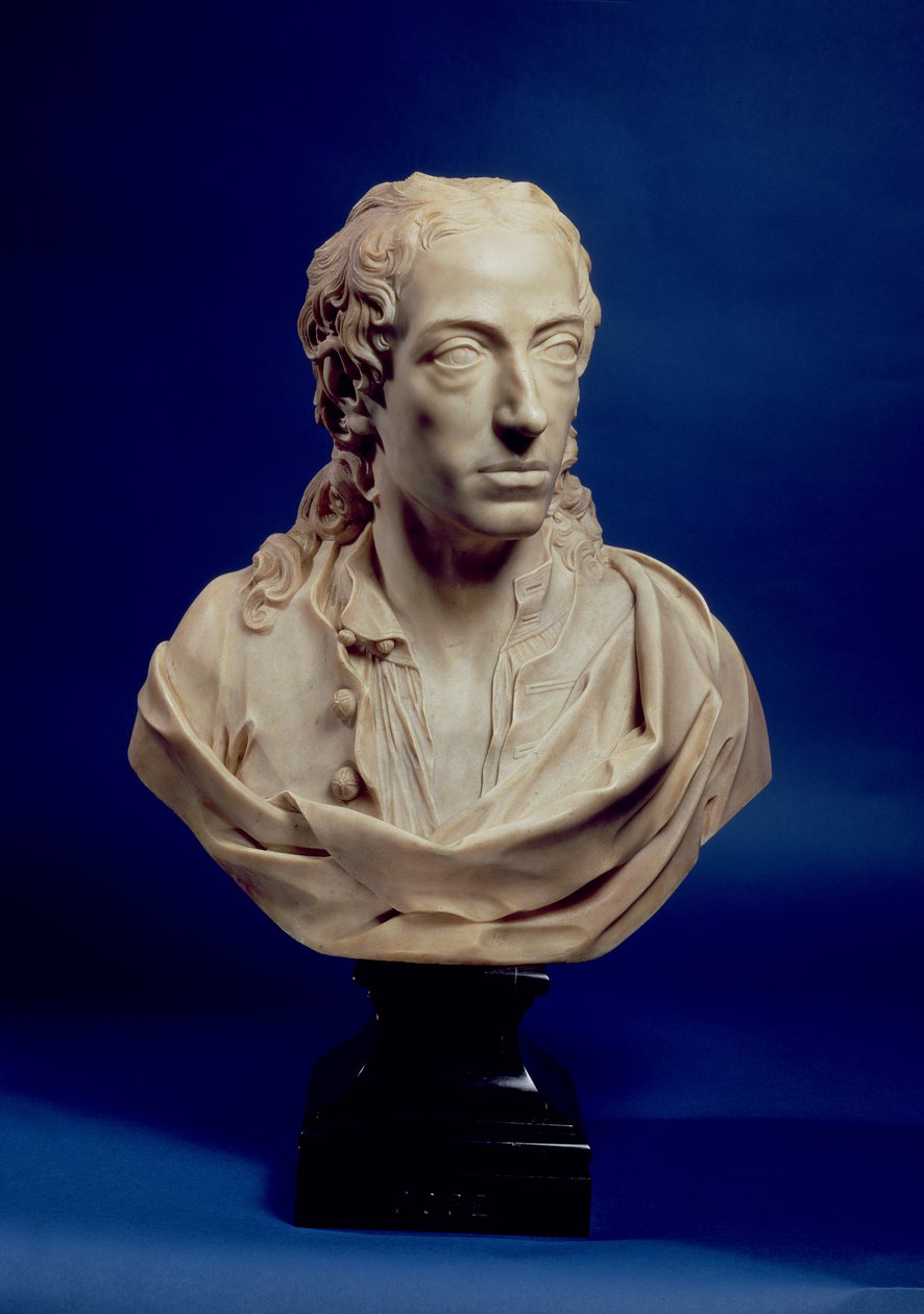 Busto di Alexander Pope da John Michael Rysbrack