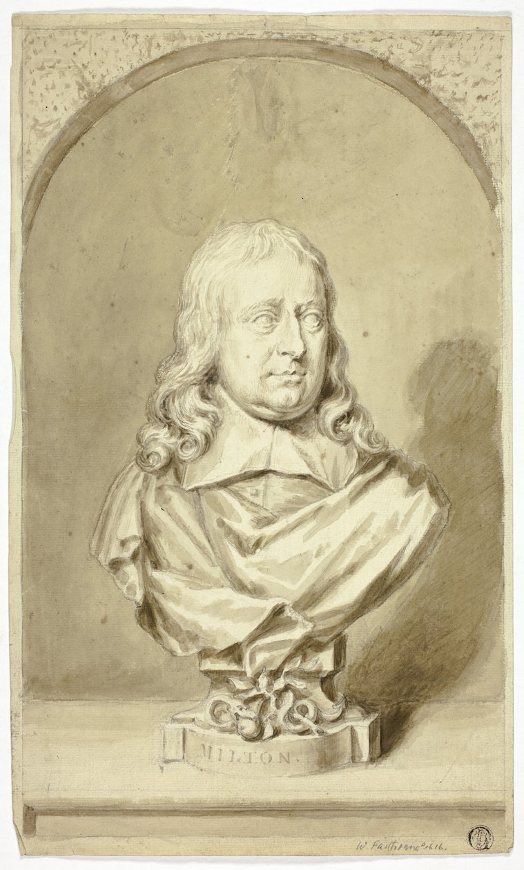 Busto di Milton da John Michael Rysbrack