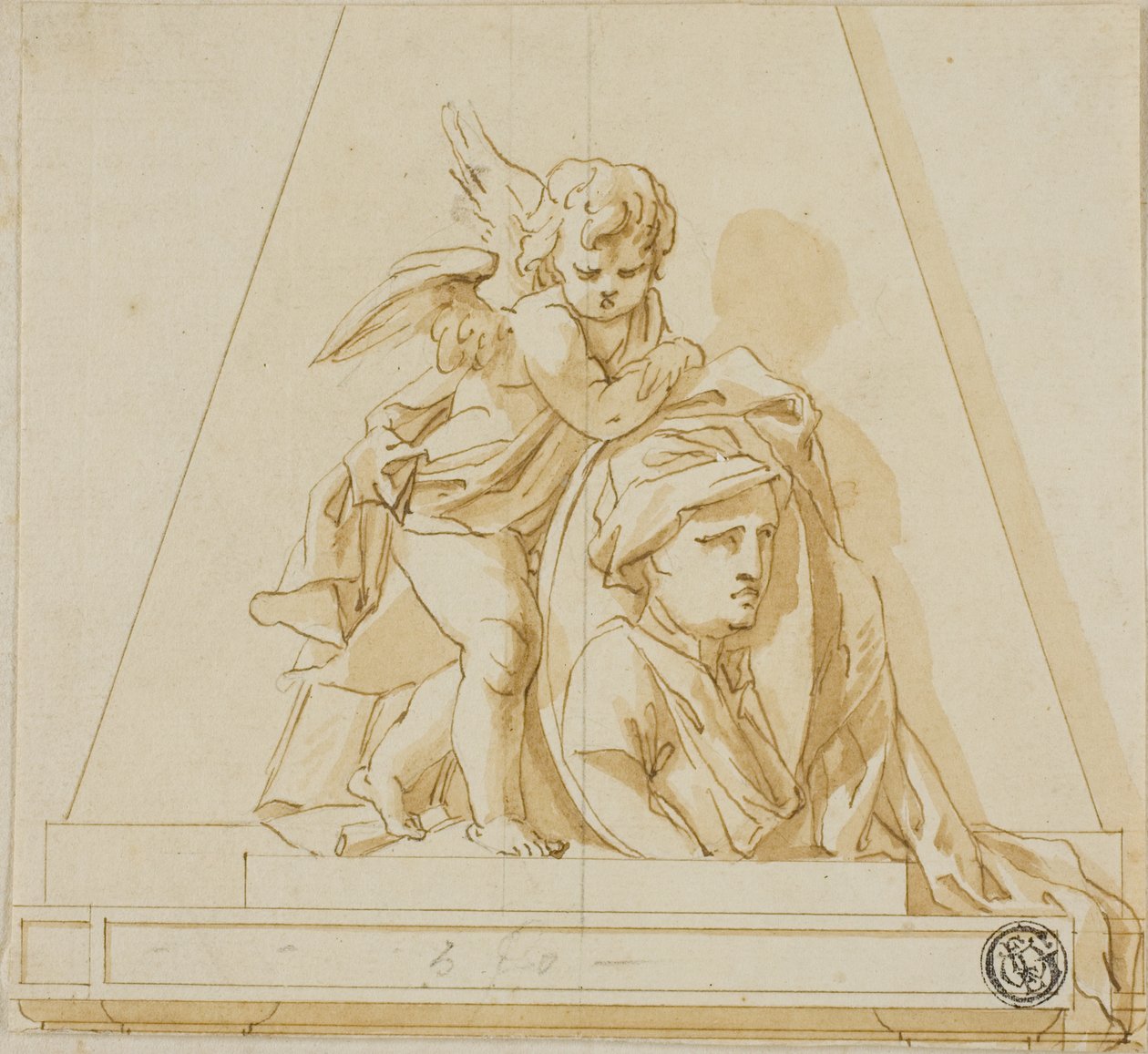 Progetto preliminare per il monumento a John Gay il poeta da John Michael Rysbrack