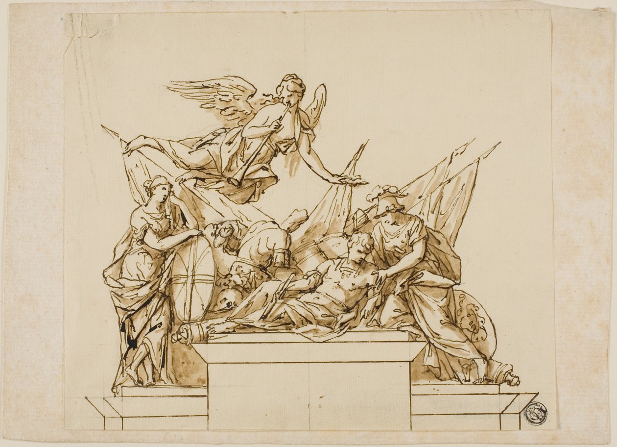 Progetto non eseguito per il monumento al primo duca di Marlborough da John Michael Rysbrack