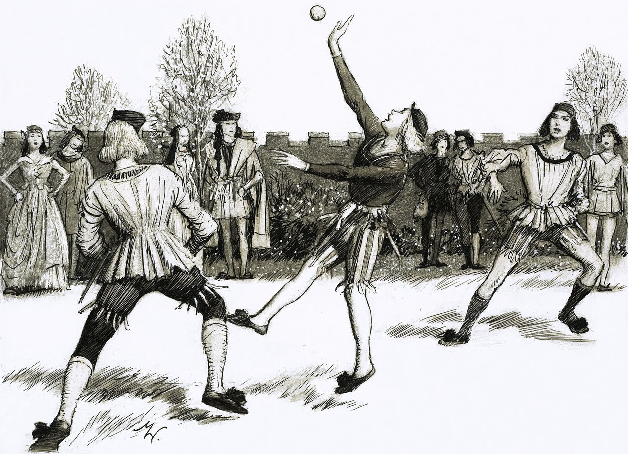 Jeu de Paume, una sorta di pallamano da John Millar Watt