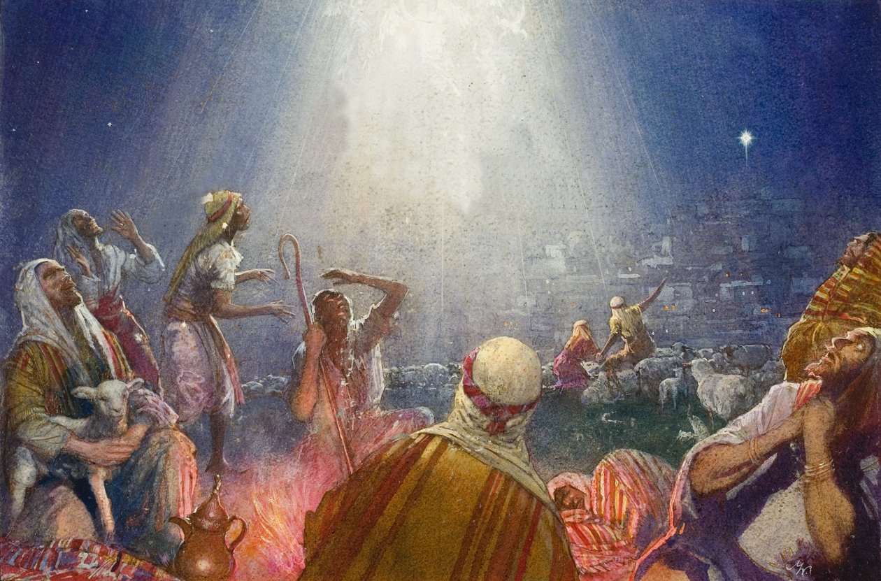 Novelle di grande gioia (guazzo su carta) da John Millar Watt