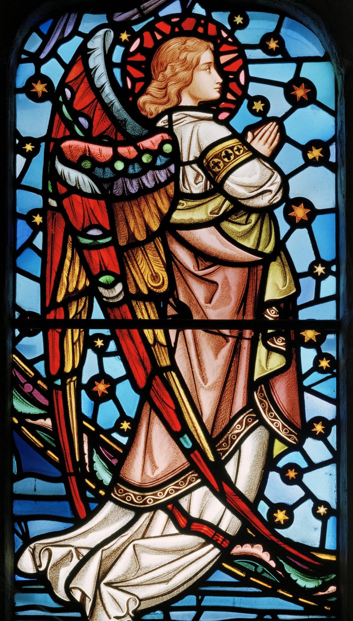 Cuxton, San Michele, Finestra Est, Lavers & Barraud, John Millner Allen, Angelo da Cristo in Maestà con Santi da John Millner Allen