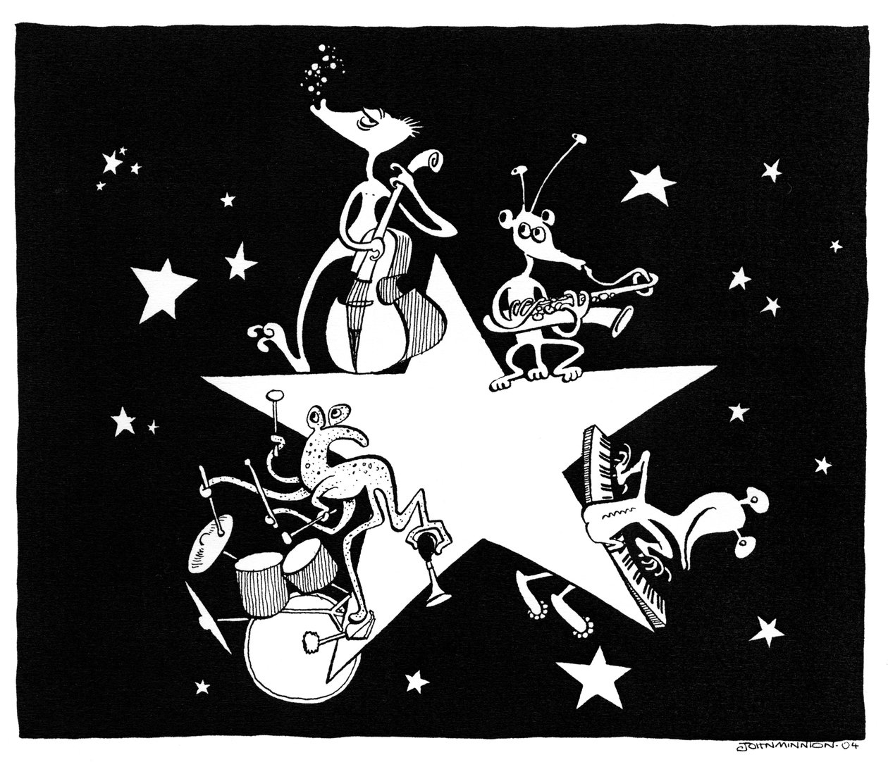 Caricatura di Alien All Stars di John Minnion da John Minnion