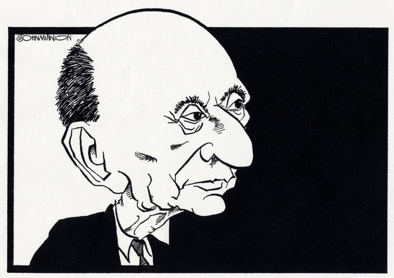 Arnold Schoenberg, caricatura da John Minnion