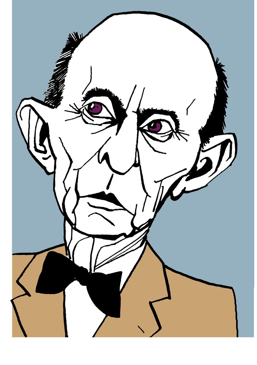 Arnold Schoenberg, caricatura da John Minnion