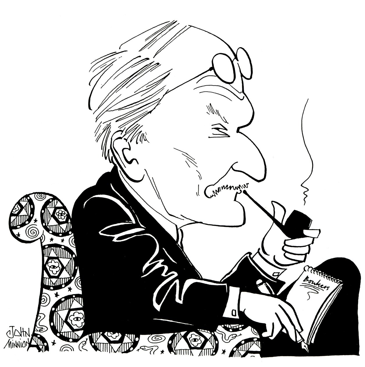 C G Jung, caricatura di John Minnion da John Minnion