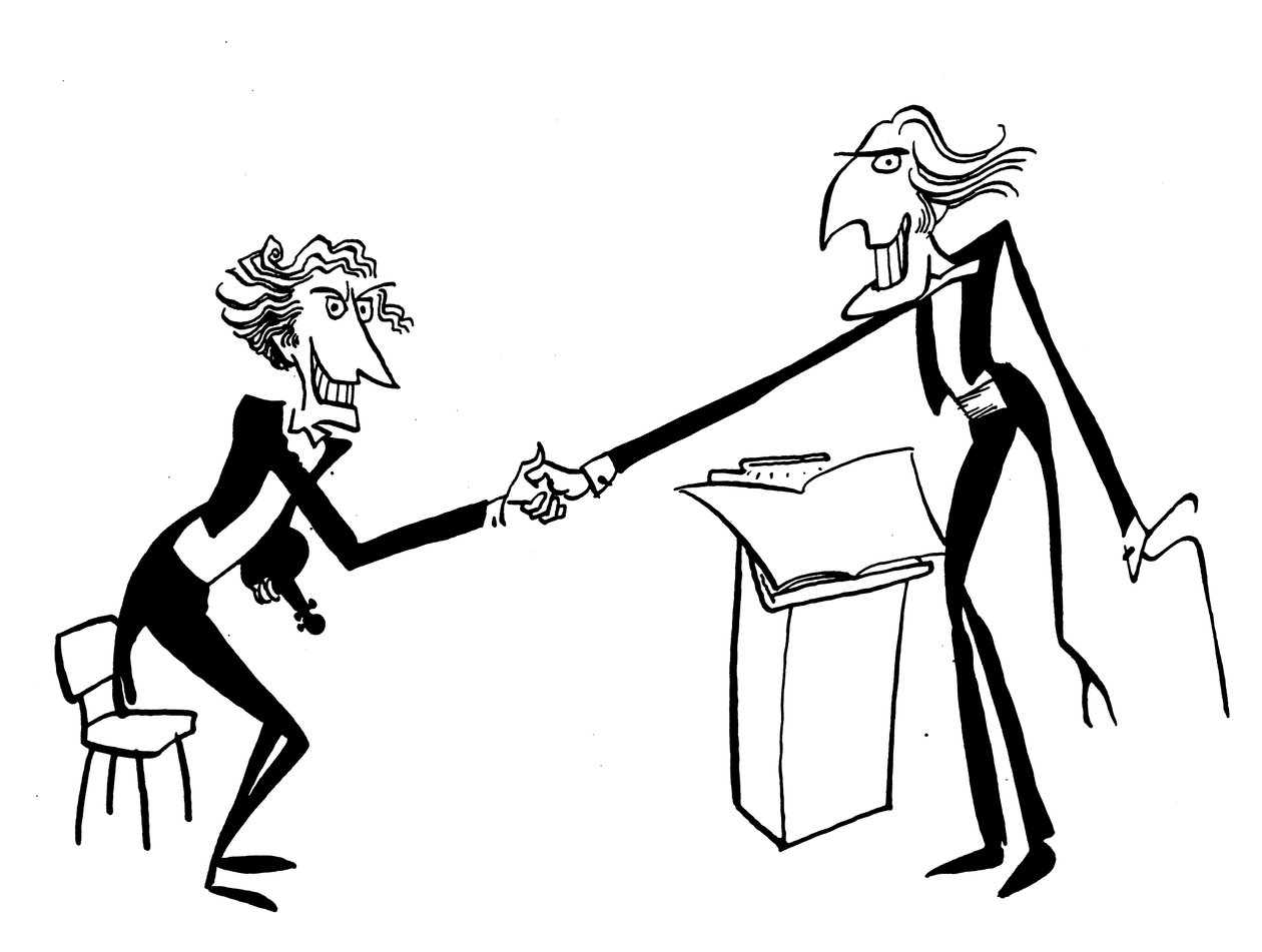 Caricatura di un direttore d