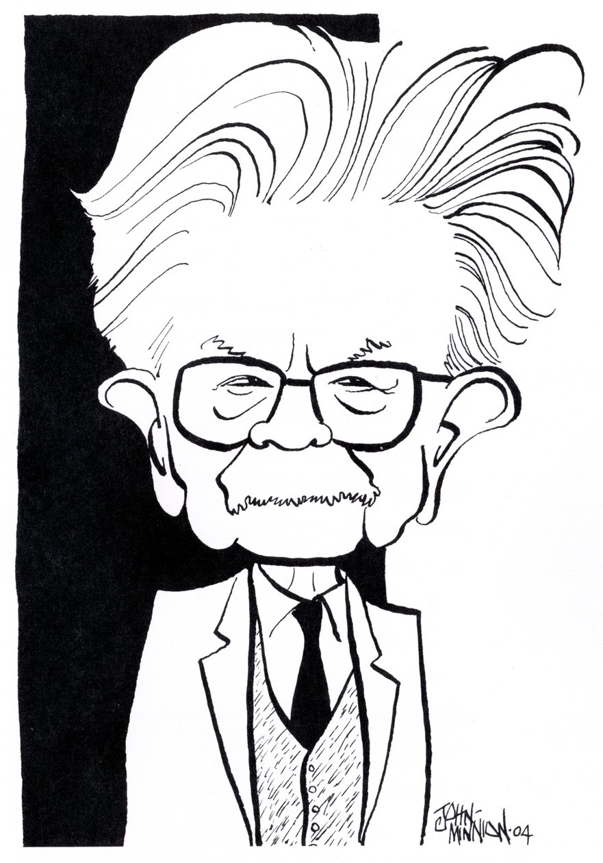 Elias Canetti, caricature da John Minnion