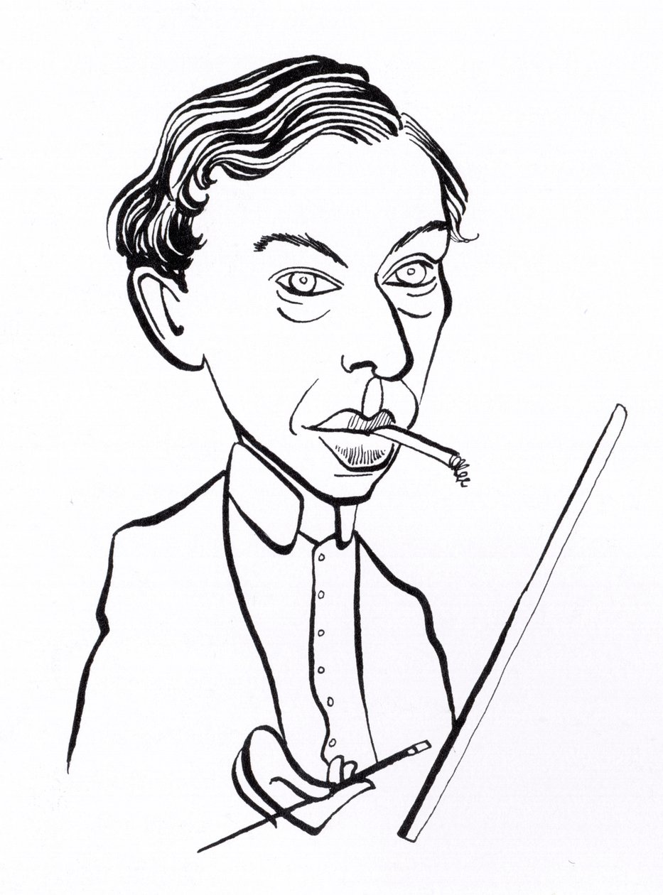 Ernst Ludwig Kirchner, caricatura da John Minnion