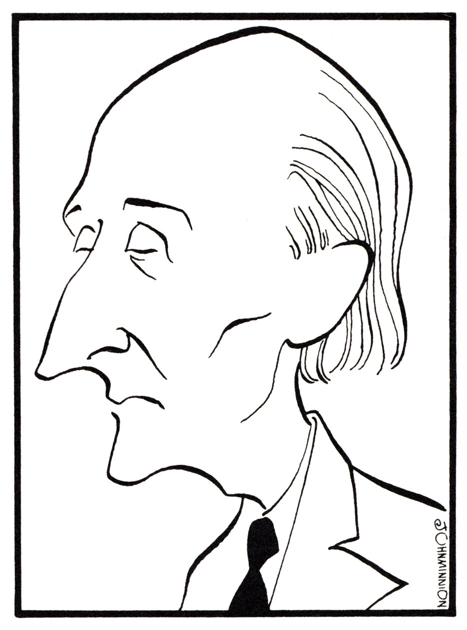 Frederick Delius - caricatura di John Minnion - Compositore inglese - 29 gennaio 1862 - 10 giugno 1934 da John Minnion