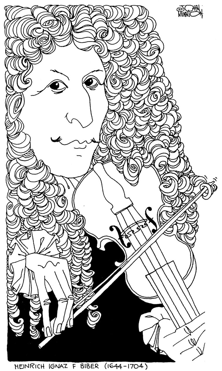 Heinrich Ignaz Franz von Biber di John Minnion da John Minnion