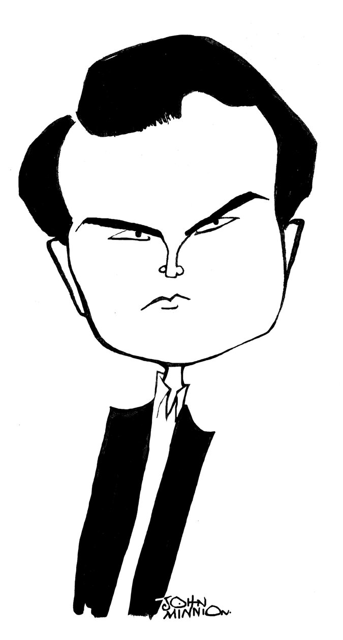 Jimmy Carr - caricatura di John Minnion da John Minnion