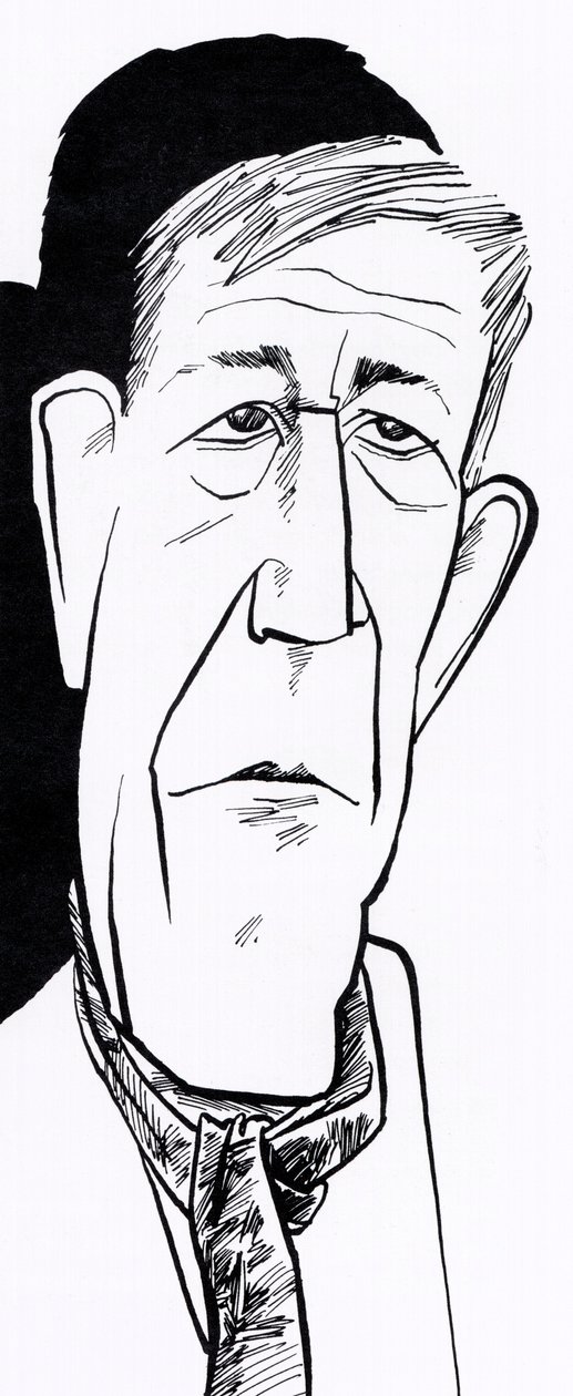 Oskar Kokoschka, caricature da John Minnion