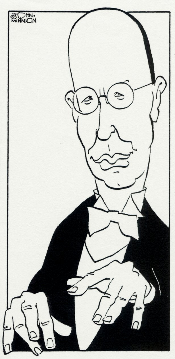 Prokofiev con le mani in bilico sulla tastiera di John Minnion da John Minnion