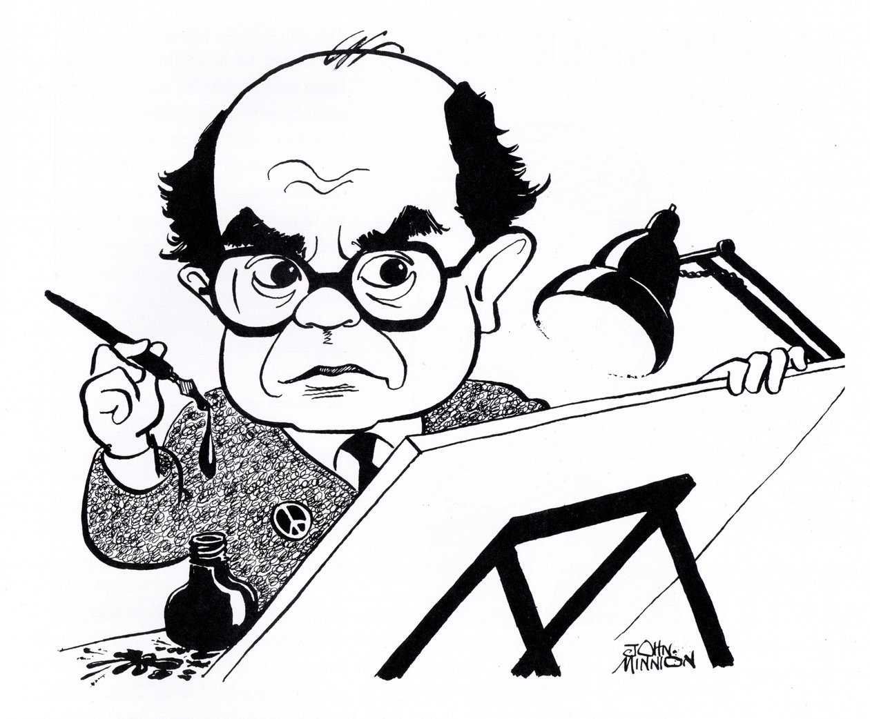 Vicky (Victor Weisz), caricatura da John Minnion