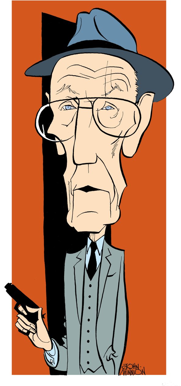 William S Burroughs, caricatura di John Minnion da John Minnion