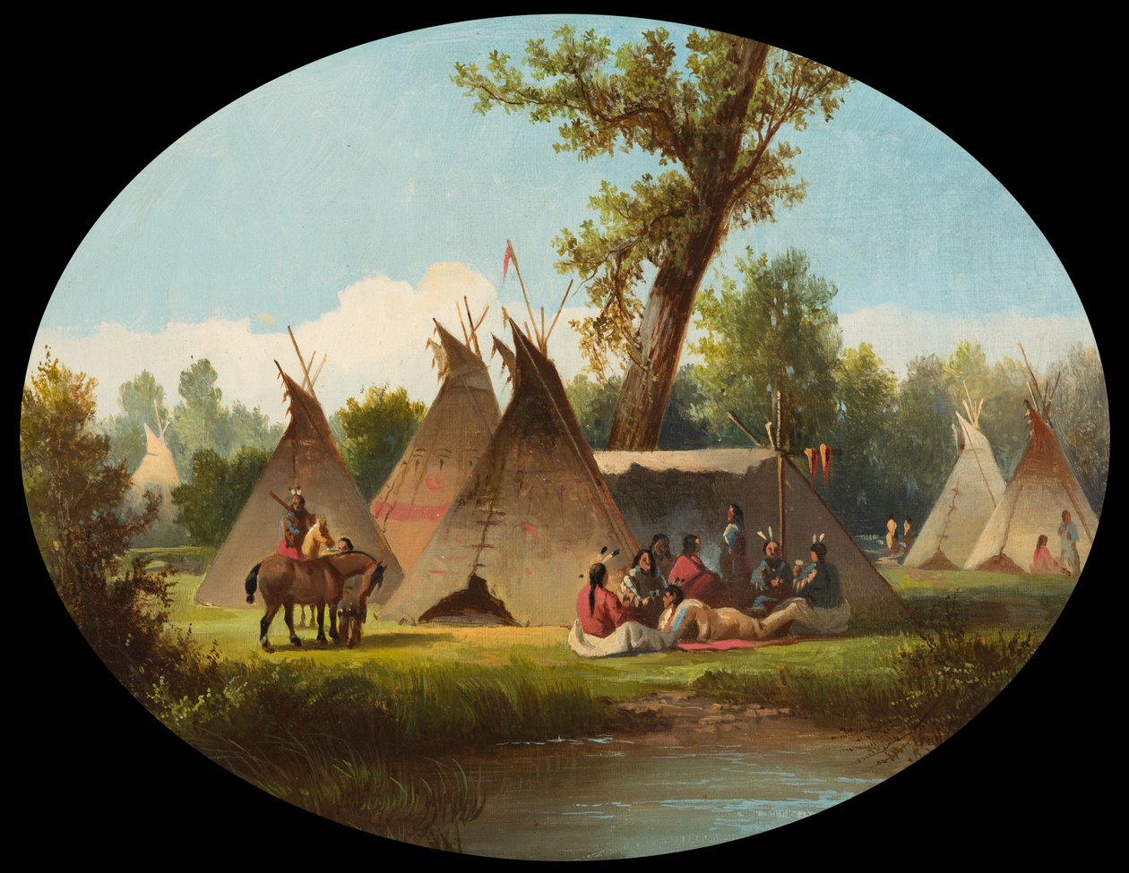 Accampamento Assiniboin sull